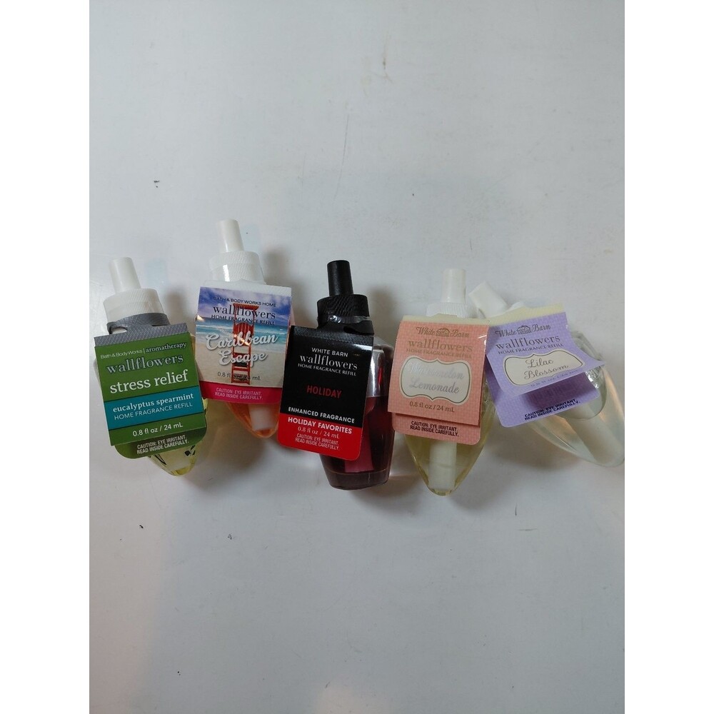Bath & Body Works White Barn Home Fragrance Refill 0.8 fl oz Lot of 5